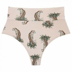 Montce Swim Mocha Cheetah High Rise Bottoms - S
